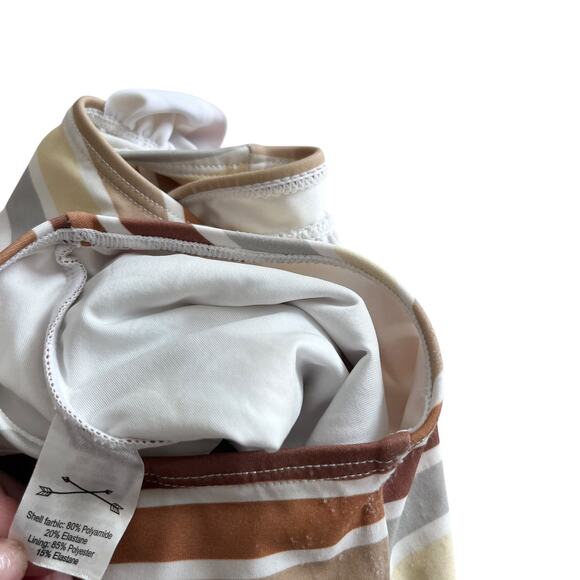 Rylee & Cru Multi Stripe Frill Onepiece Swim Suit Size 12-18 months - Picture 7 of 7